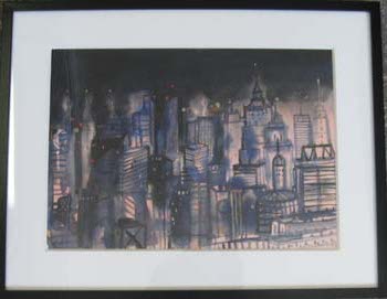 JEFF BRITTON - THE CITY SLEEPS 9.5X13.5