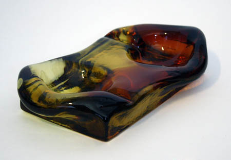 AMBER ASHTRAY