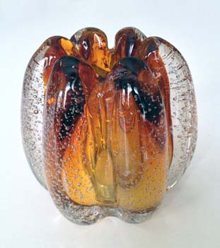 AMBER CANDLE HOLDER