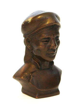 BRONZE CHINESE BUST