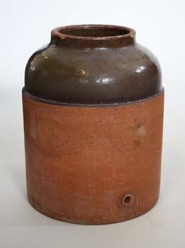 GLAZED TERRACOTTA ARROWHEAD WATER COOLER