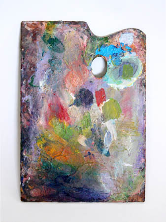 PAINT COVERED ART PALLET _ RECTANGLE