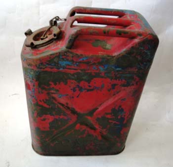 PAINTED GAS CAN