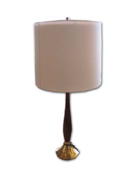 WOOD & BRASS LAMP