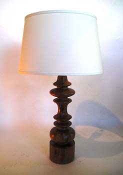 WOOD BALUSTRADE LAMP 30''H