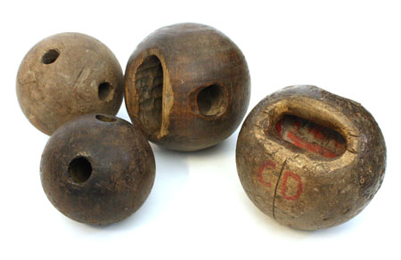 WOODEN BOWLING BALLS