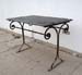 MARBLE TOP METAL TABLE