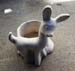 WHITE CERAMIC DEER BOWL