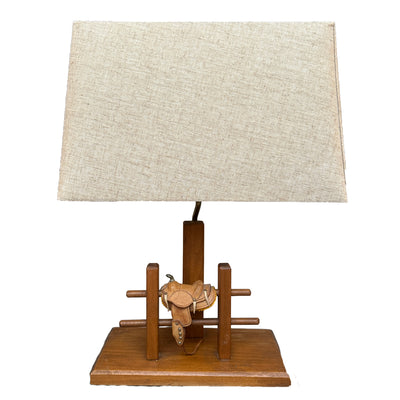Vintage Lamp with Saddle Base