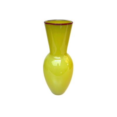 Vintage Green Glass Vase