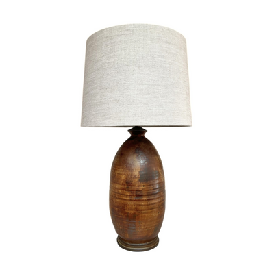 Vintage Brown Ceramic Table Lamp